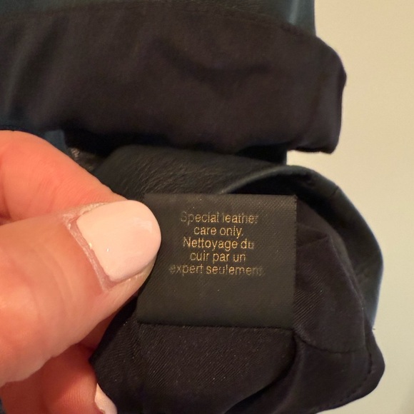 Cynthia Steffe Black Leather Asymmetrical Dress size 2 EUC - Picture 7 of 8